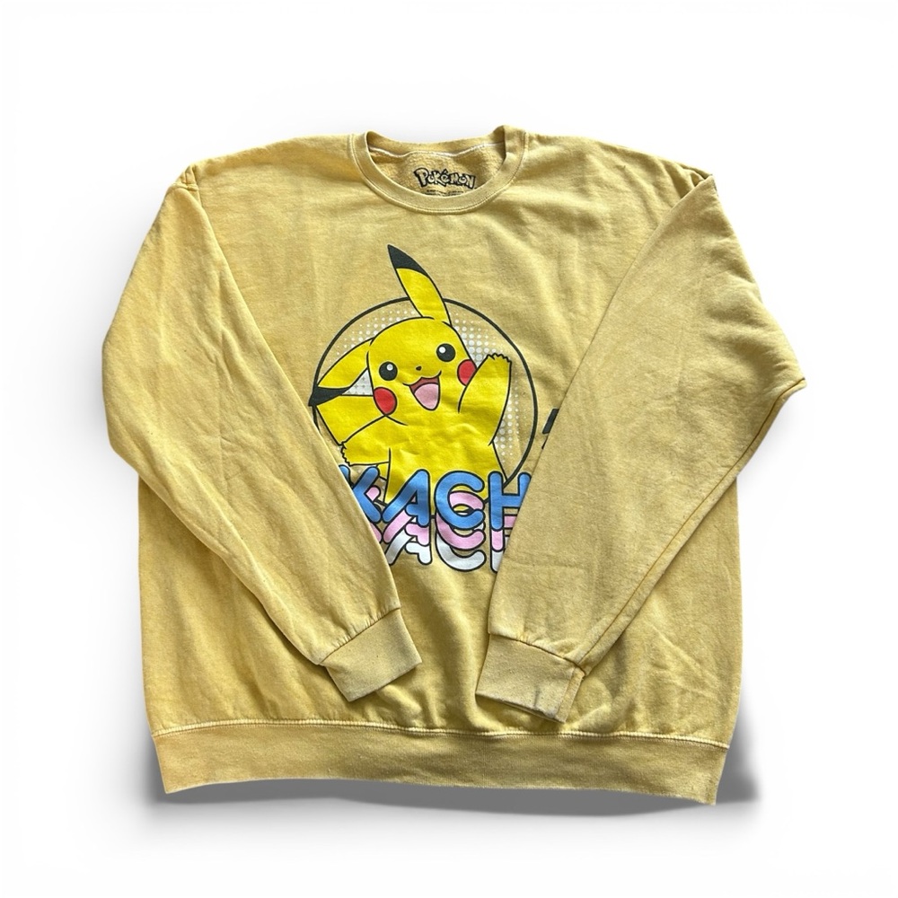 [Pokemon] Yellow Pikachu Crewneck Sweatshirt